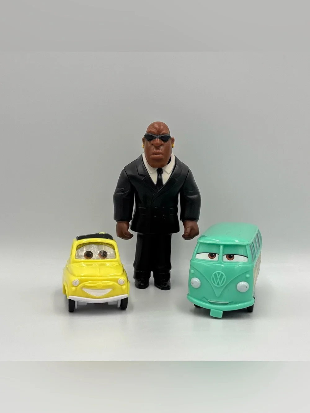 Vintage Disney Mcdonalds Toy Lot- Lilo & Stitch Mr Bubbles + Cars Luigi Fillmore